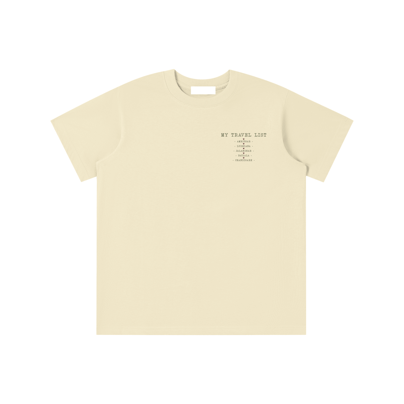 Travel List Kids Tee – Cultured Kaur