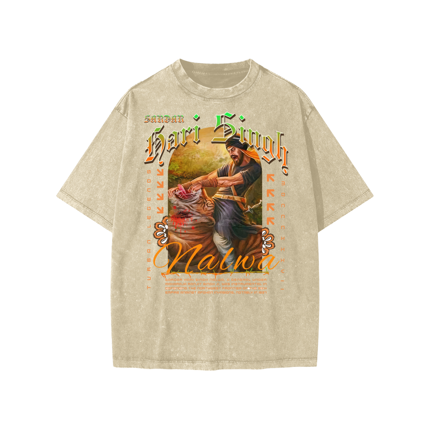 Hari Singh Nalwa Ji Vintage Kids Tee – Turban Legends®