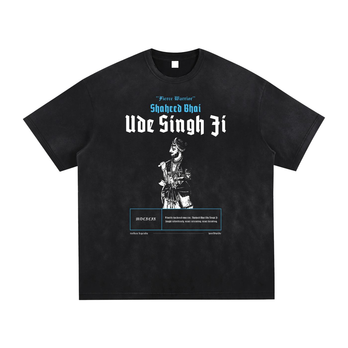 Bhai Ude Singh Ji Retro Tee – Turban Legends®
