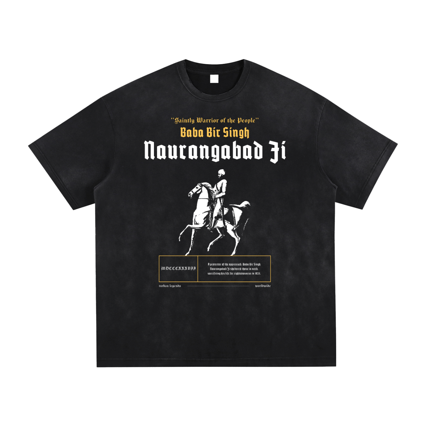 Baba Bir Singh Naurangabad Ji Retro Tee – Turban Legends®