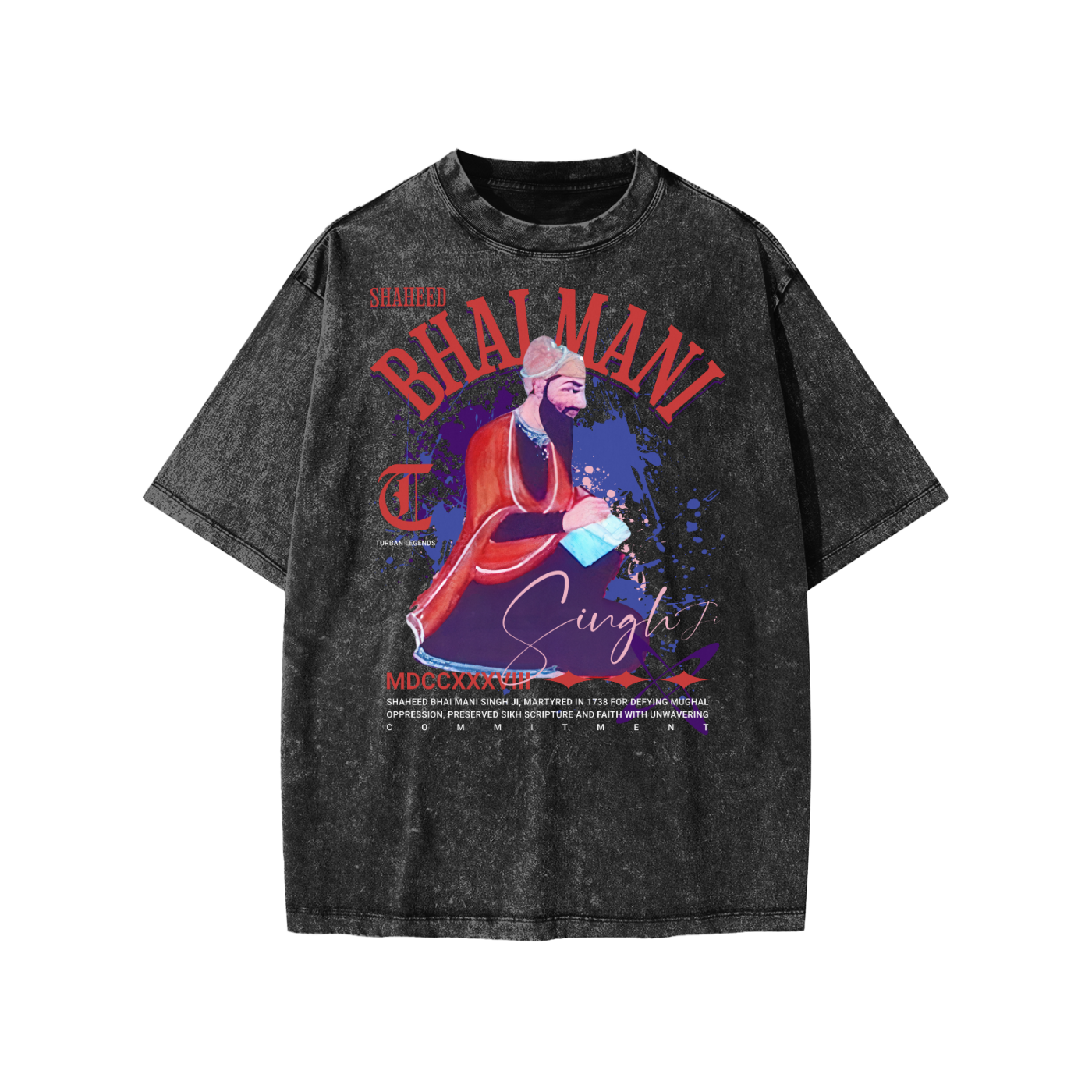 Bhai Mani Singh Ji Vintage Kids Tee – Turban Legends®
