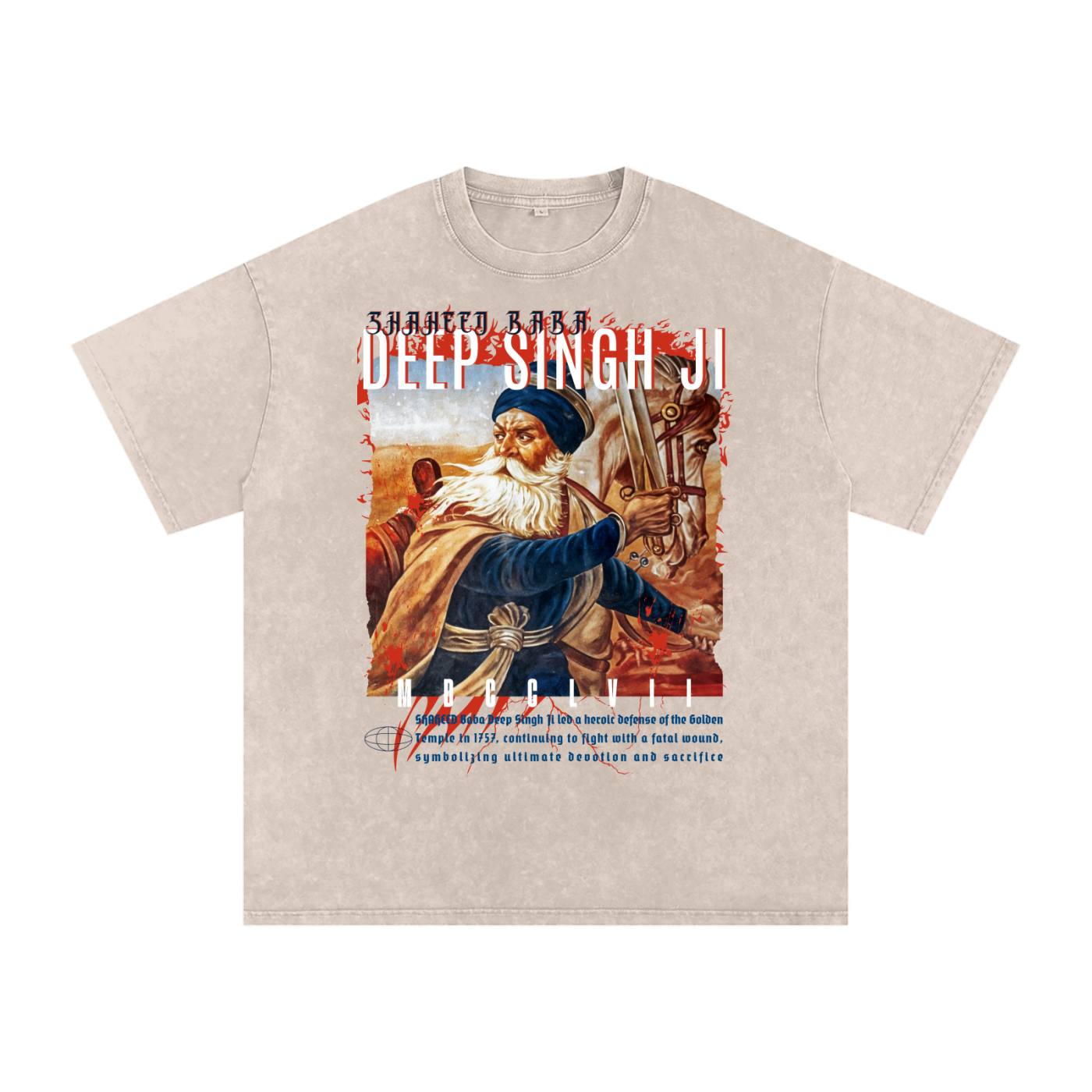 Baba Deep Singh Ji Vintage Tee – Turban Legends®