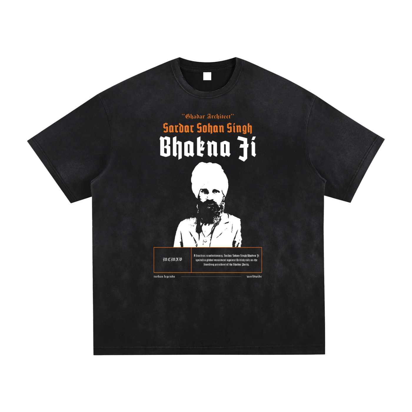 Sardar Sohan Singh Bhakna Ji Retro Tee – Turban Legends®