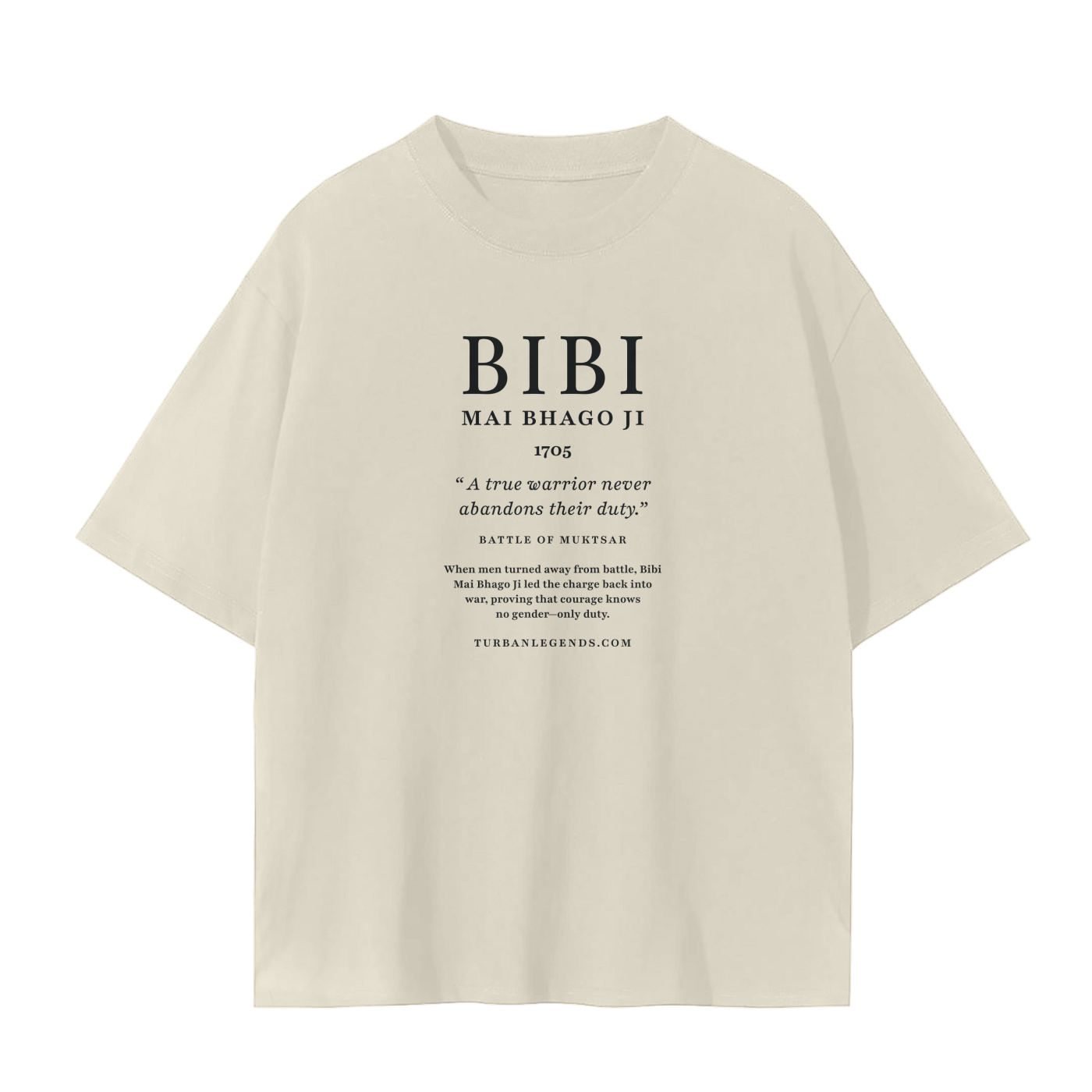 Bibi Mai Bhago Ji Tee – Turban Legends®