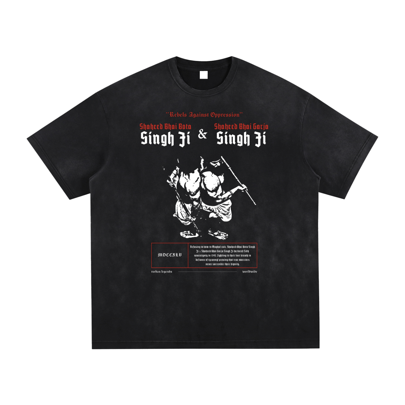 Bhai Bota Singh Ji & Bhai Garja Singh Ji Retro Tee – Turban Legends®