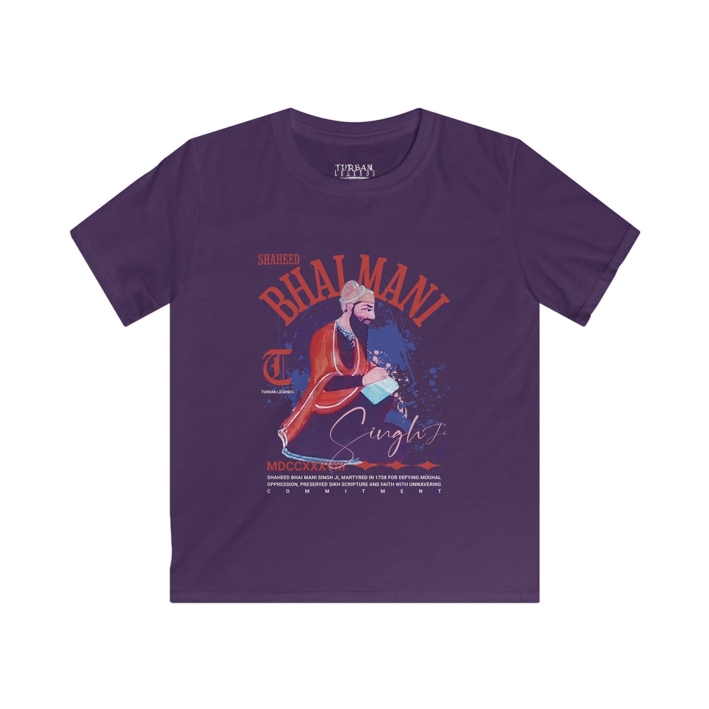 Kid’s VINTAGE Series Tee by TURBAN LEGENDS - BHAI MANI SINGH JI