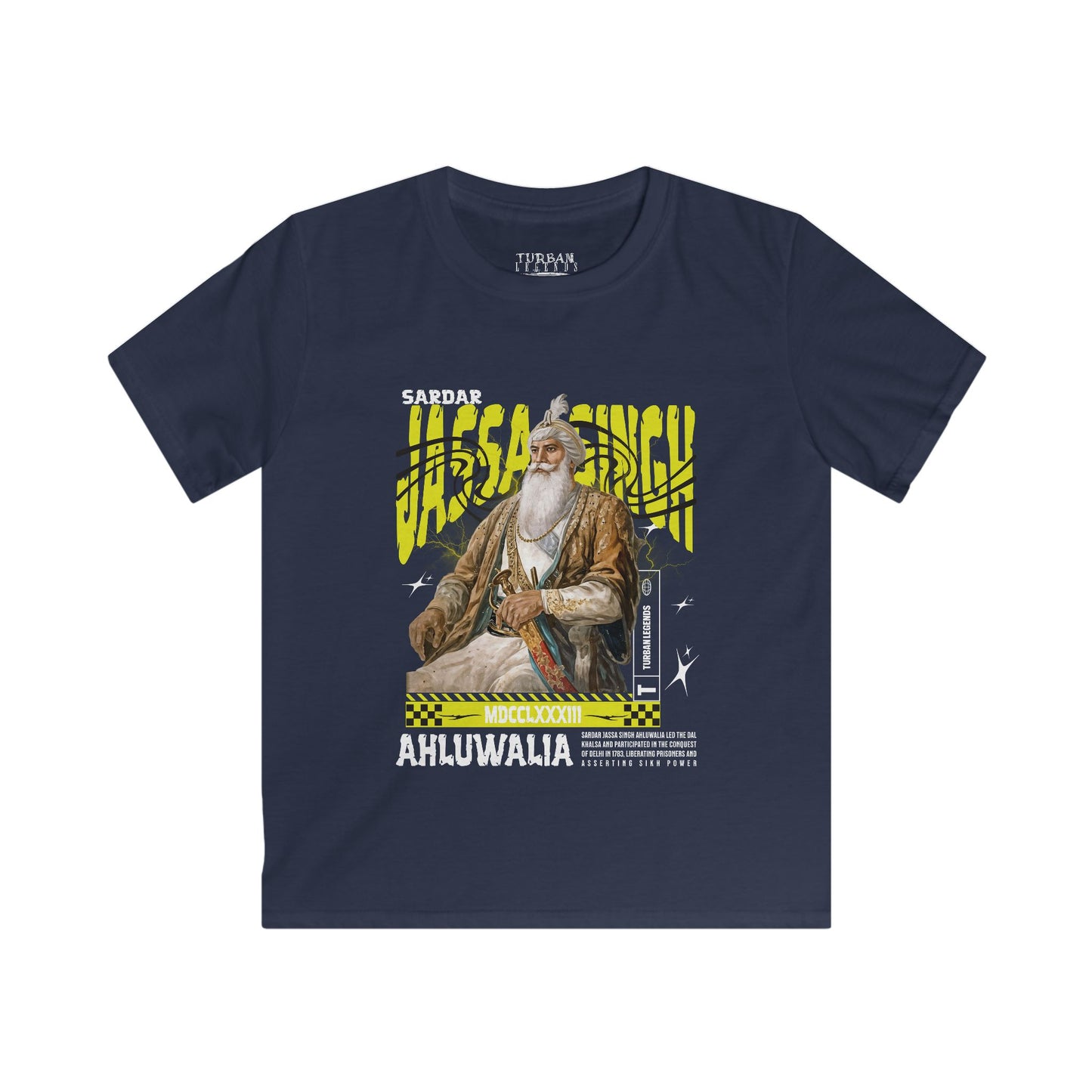 Kid’s VINTAGE Series Tee by TURBAN LEGENDS - JASSA SINGH AHLUWALIA JI