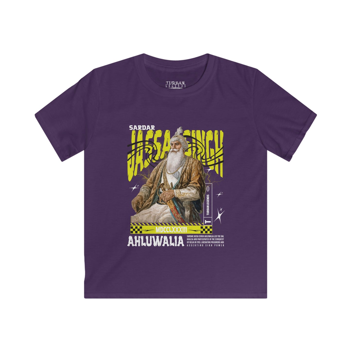 Kid’s VINTAGE Series Tee by TURBAN LEGENDS - JASSA SINGH AHLUWALIA JI