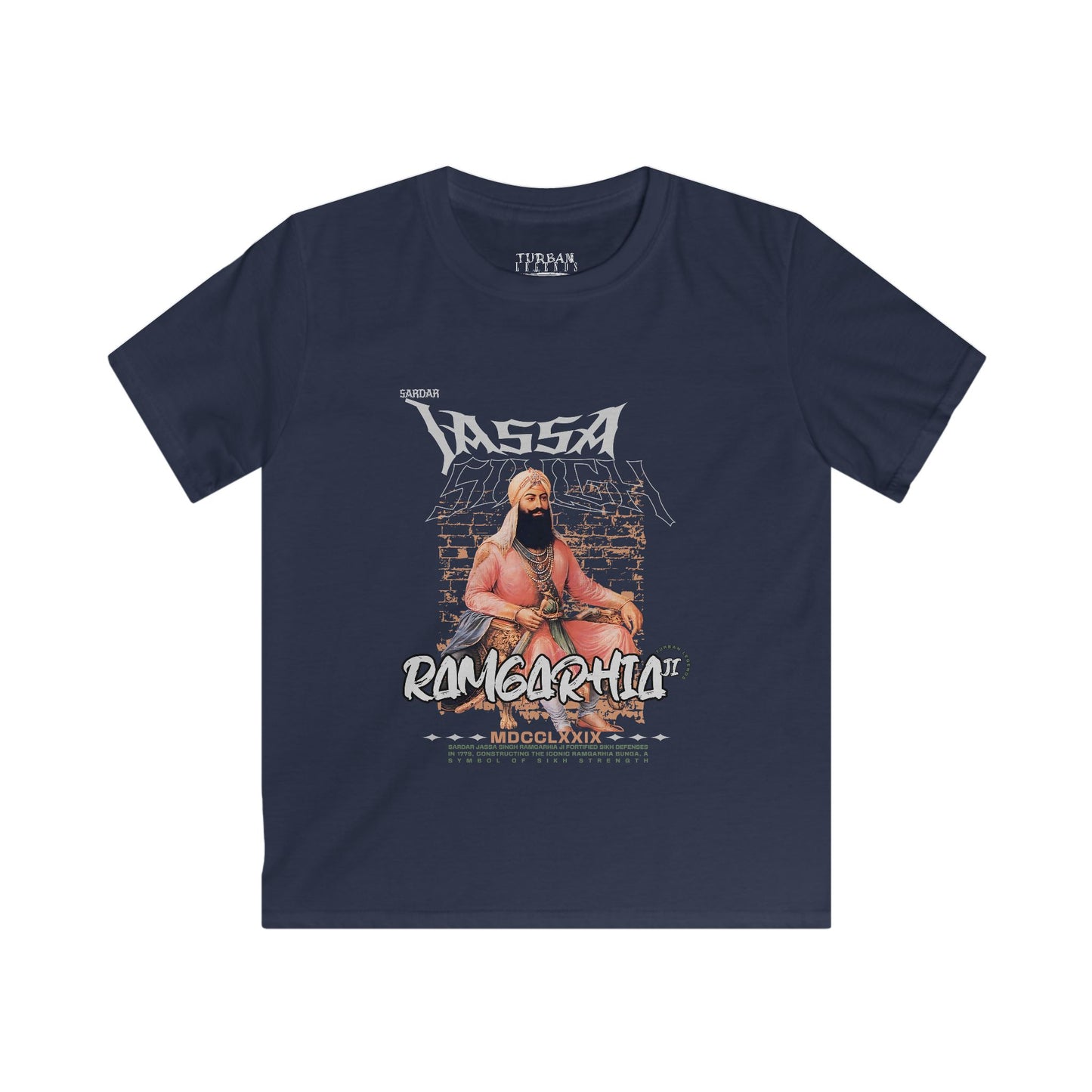 Kid’s VINTAGE Series Tee by TURBAN LEGENDS - JASSA SINGH RAMGARHIA JI