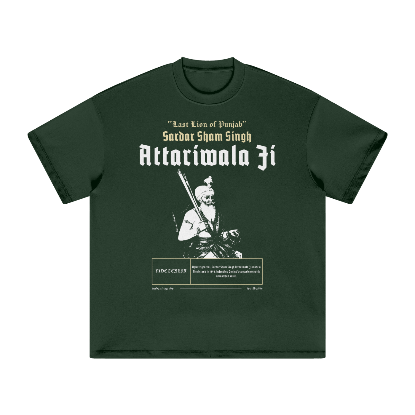 Attariwala Heavy Tee by TURBAN LEGENDS