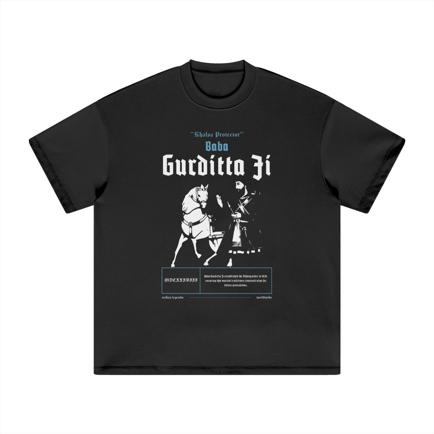Gurditta Heavy Tee by TURBAN LEGENDS