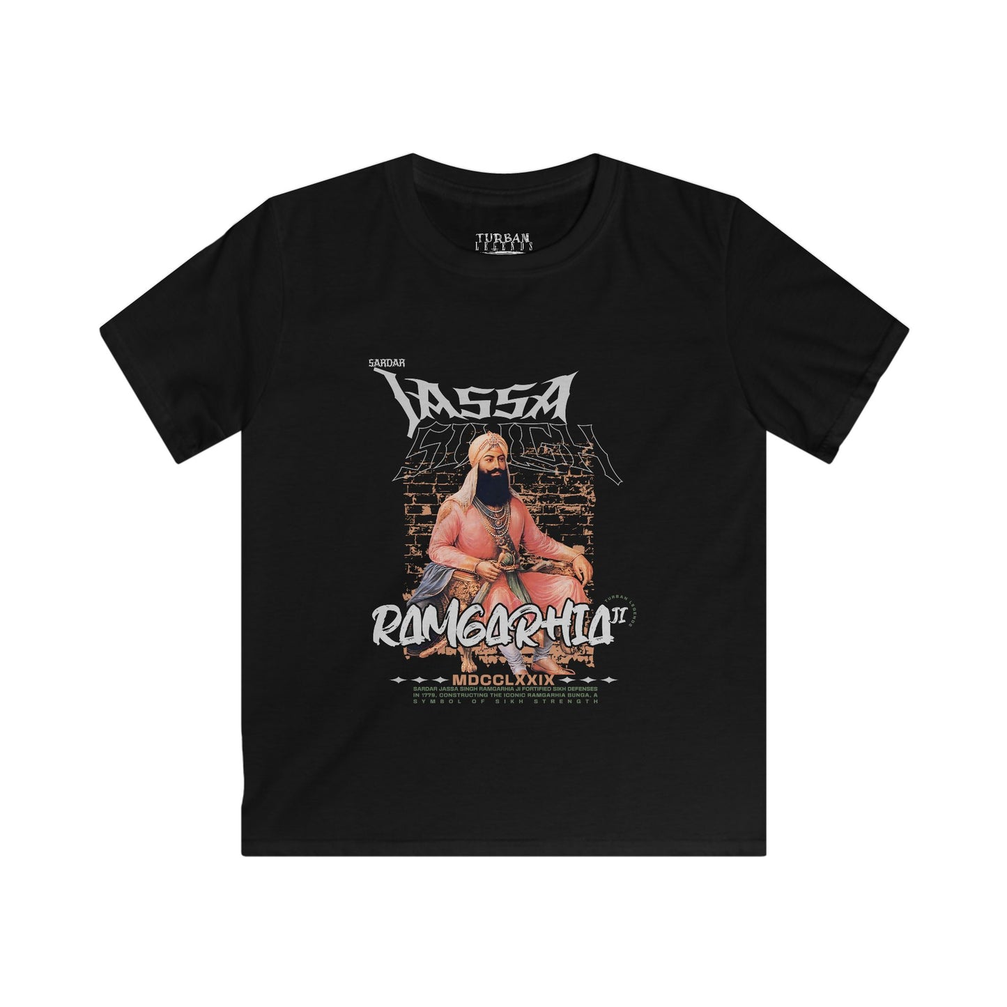 Kid’s VINTAGE Series Tee by TURBAN LEGENDS - JASSA SINGH RAMGARHIA JI