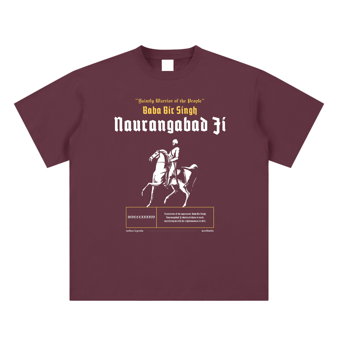 Baba Bir Singh Naurangabad Ji Retro Tee