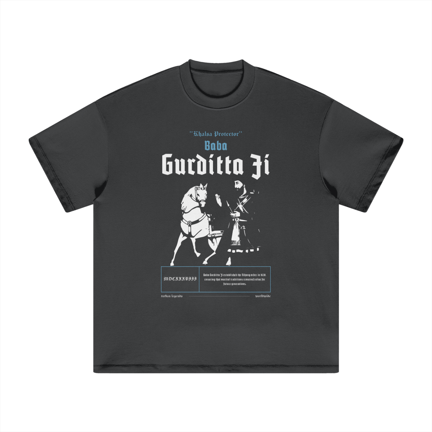 Gurditta Heavy Tee by TURBAN LEGENDS