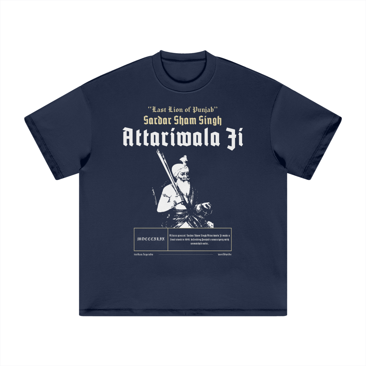 Attariwala Heavy Tee by TURBAN LEGENDS