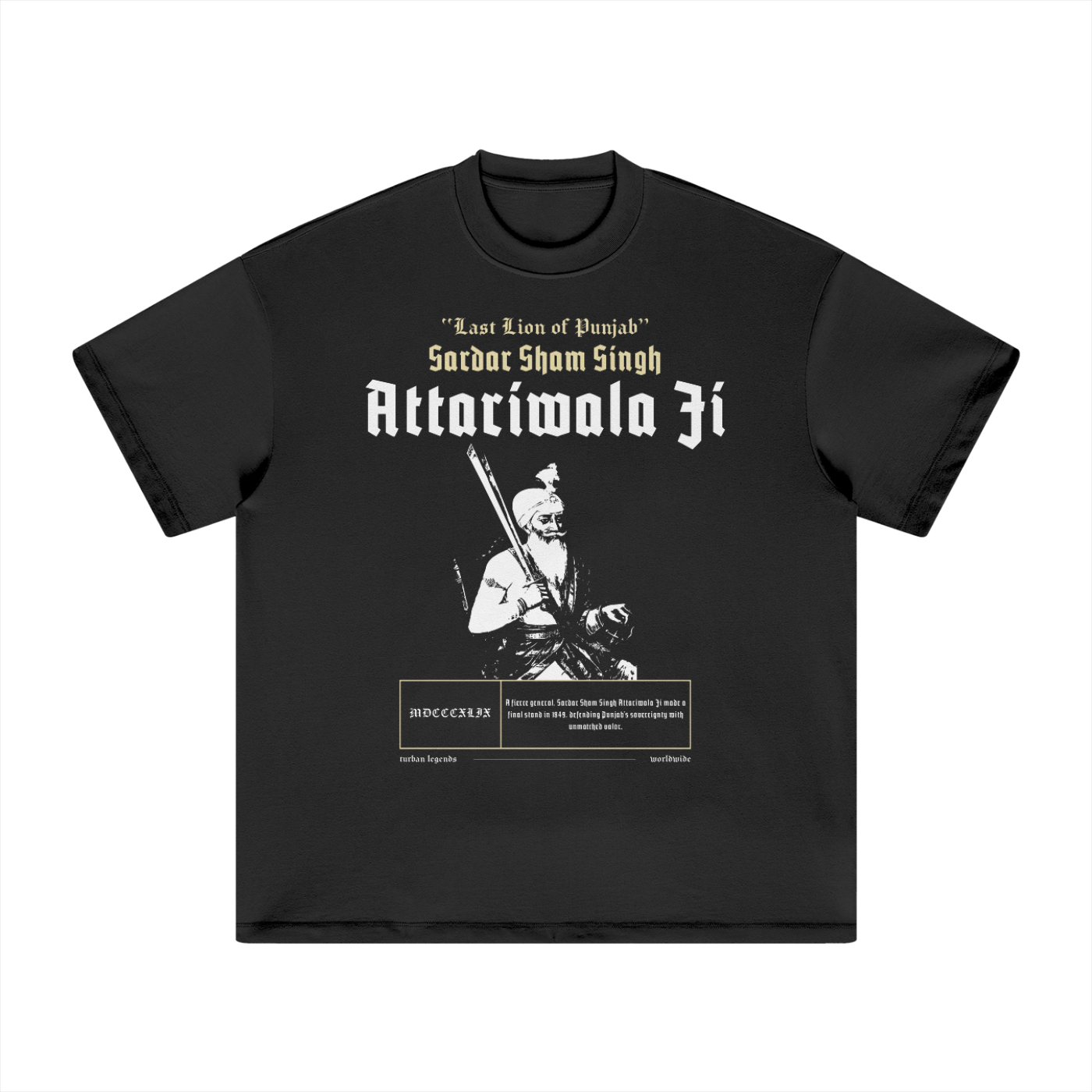 Attariwala Heavy Tee by TURBAN LEGENDS