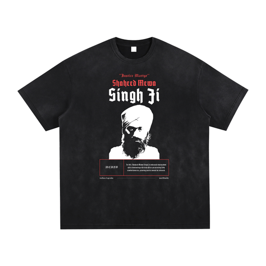 Shaheed Mewa Singh Ji Retro Tee – Turban Legends®
