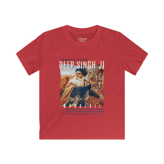 Kid's VINTAGE Series Tee by TURBAN LEGENDS - BABA DEEP SINGH JI