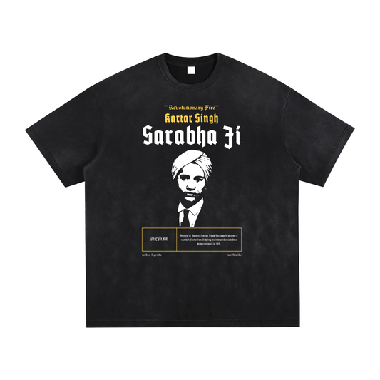 Kartar Singh Sarabha Ji Retro Tee – Turban Legends®