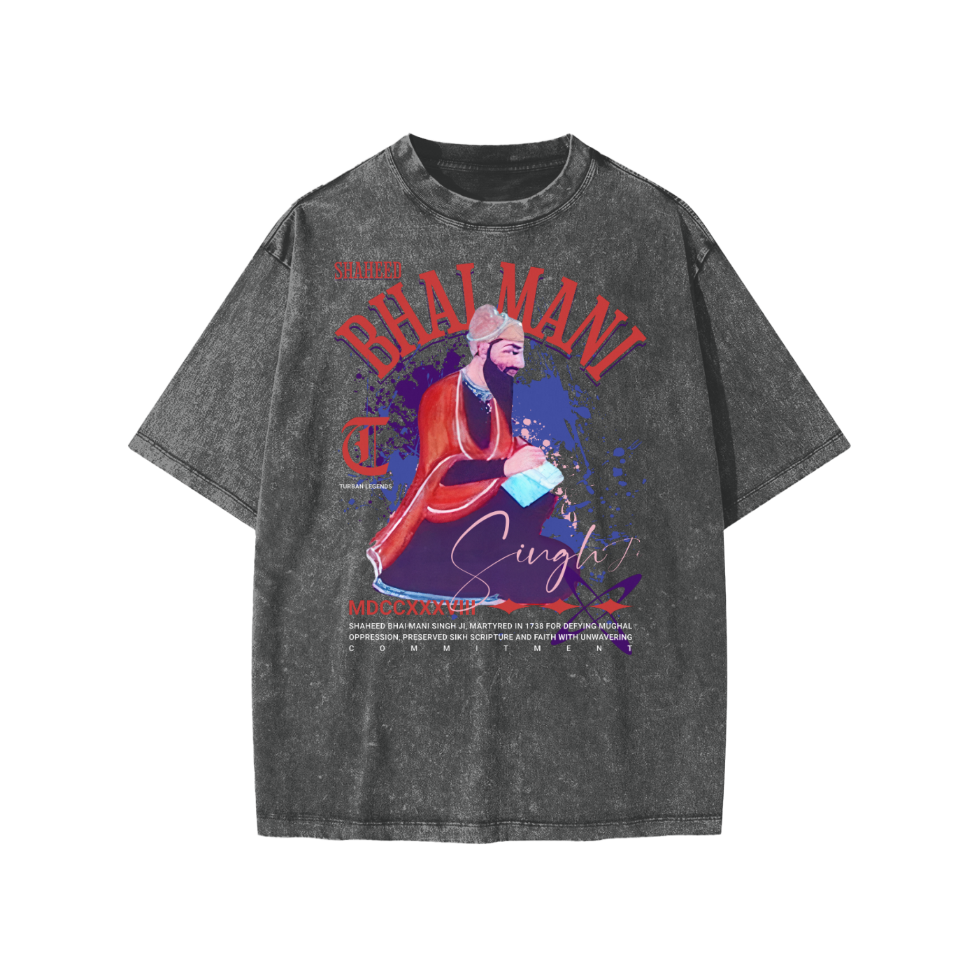 Bhai Mani Singh Ji Vintage Kids Tee