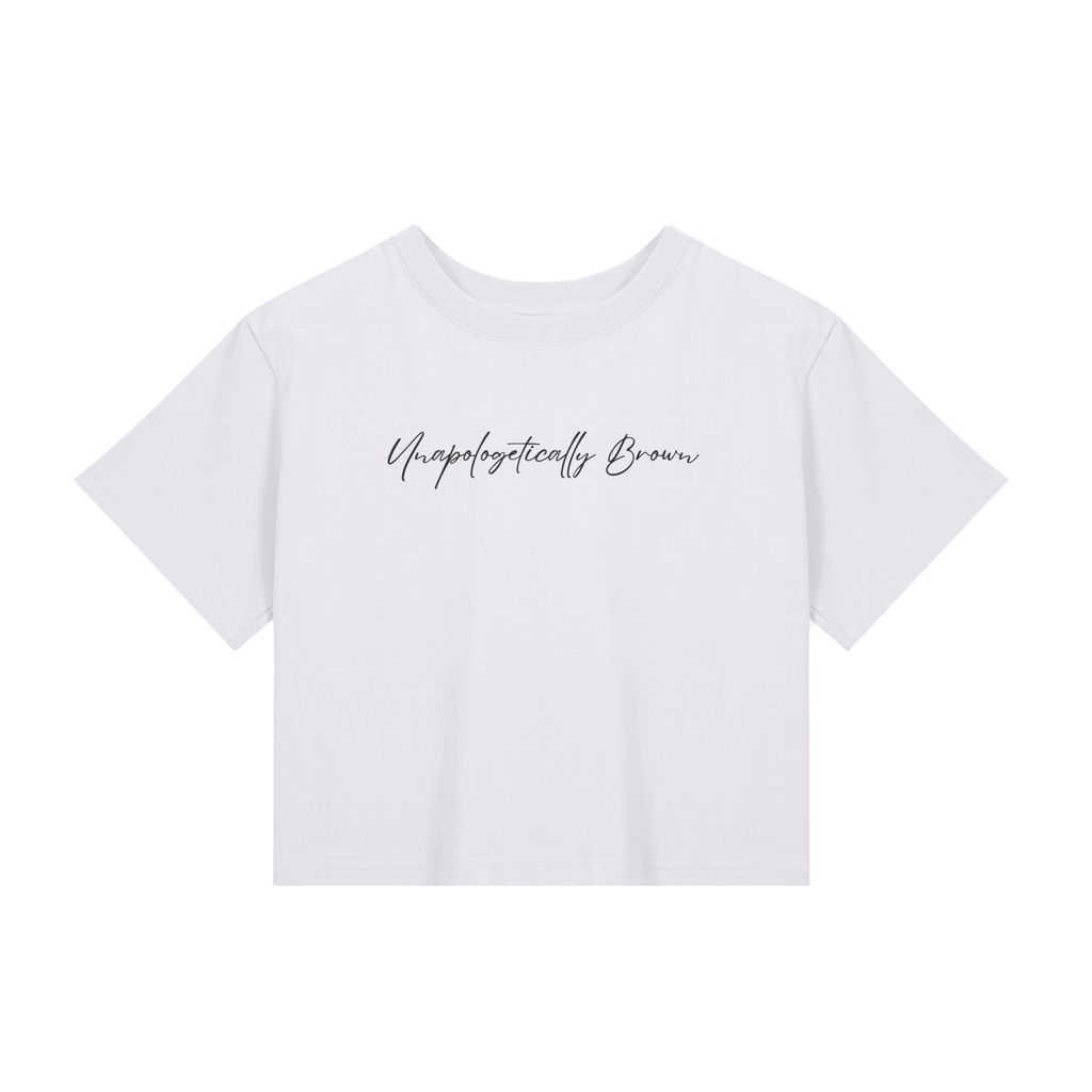 Unapologetically Brown Crop Tee