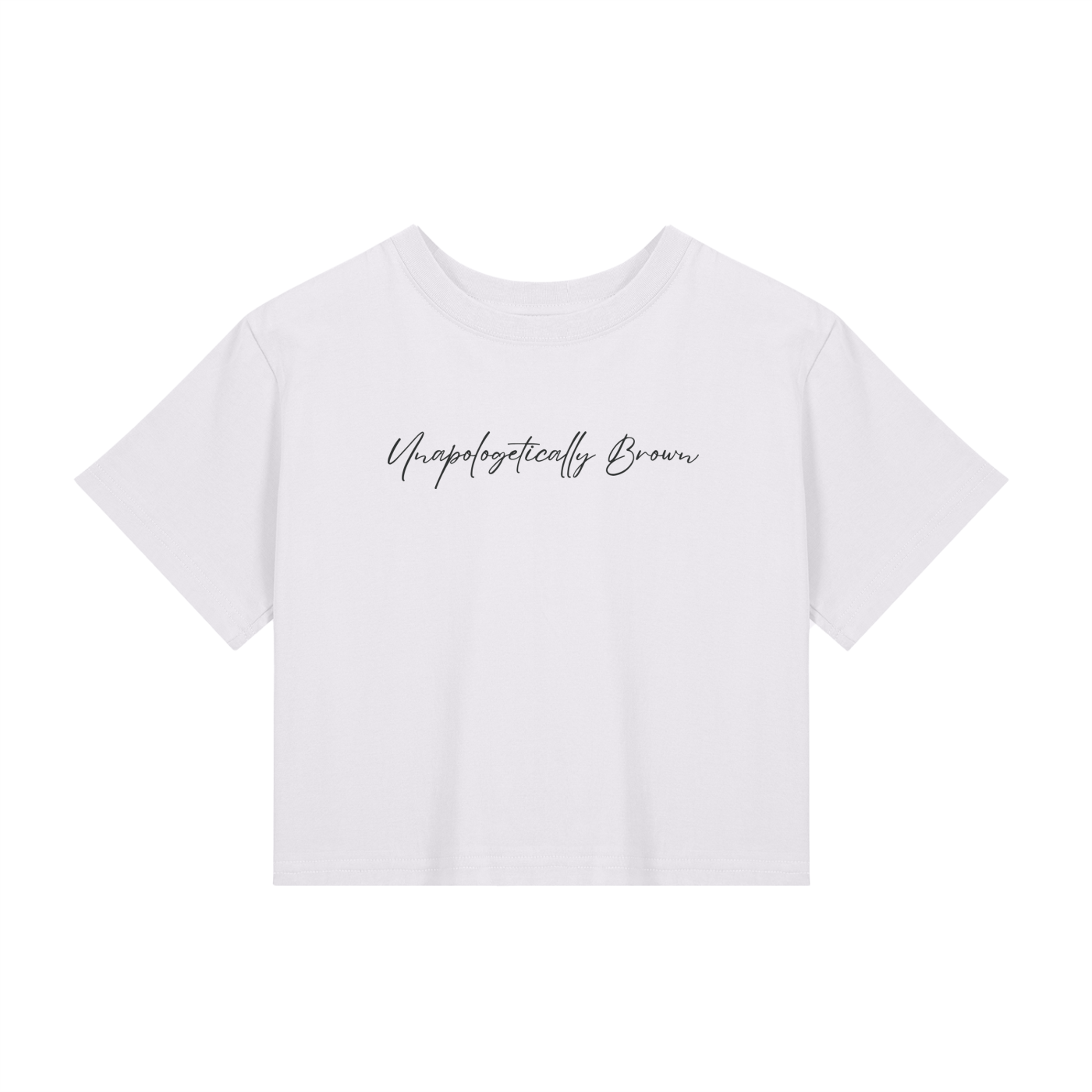 Unapologetically Brown Crop Tee – UNP BWN