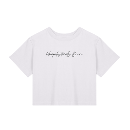 Unapologetically Brown Crop Tee – UNP BWN
