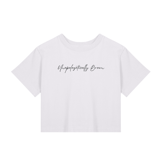 Unapologetically Brown Crop Tee – UNP BWN