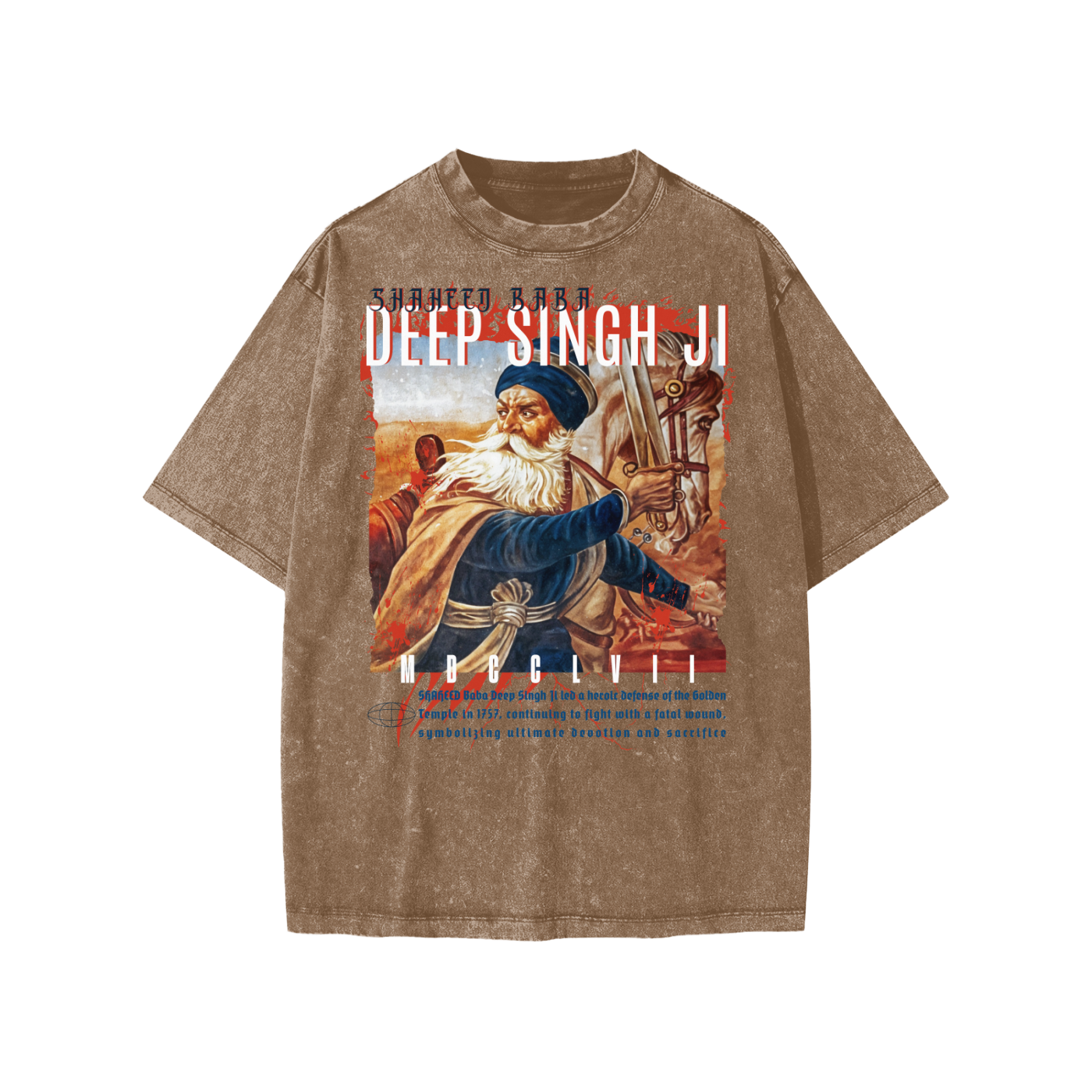 Baba Deep Singh Ji Vintage Kids Tee