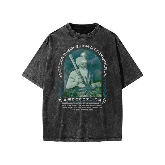 Sham Singh Attariwala Ji Vintage Kids Tee – Turban Legends®