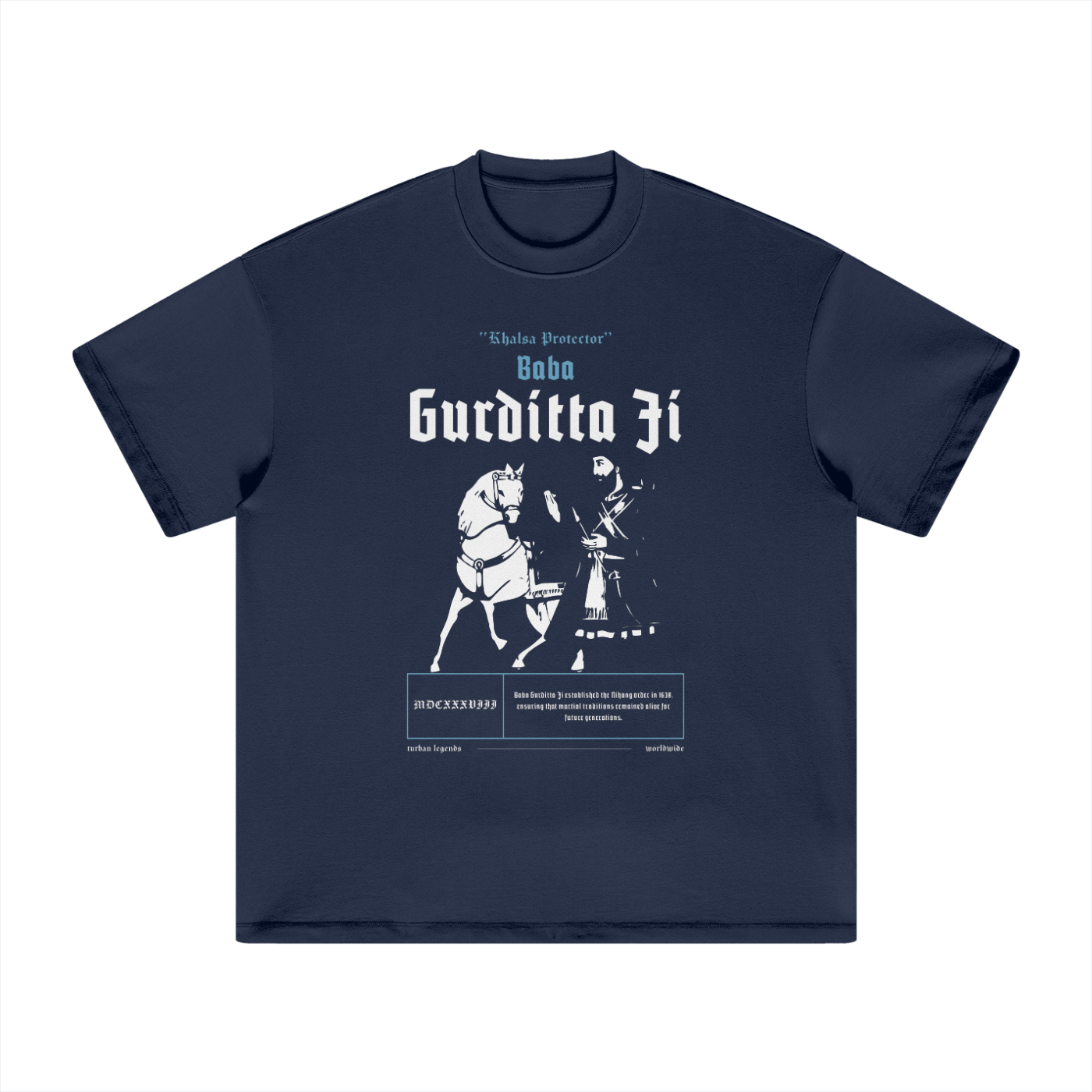 Gurditta Heavy Tee by TURBAN LEGENDS